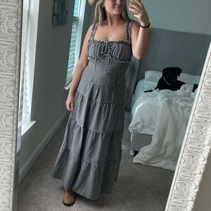 Black and White Gingham 2 Piece Set